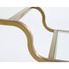 Silvia 52 X 17 inch Clear / Gold Console Table